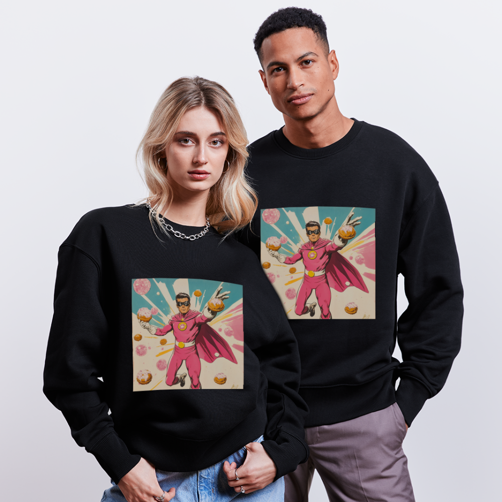 Frosting-Fury, Ekologisk oversizetröja RADDER unisex från Stanley/Stella - svart