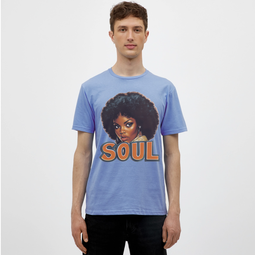 Soulful Vibes, T-shirt herr - carolina blue