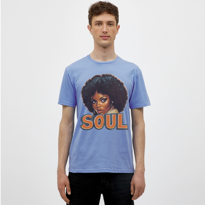 Soulful Vibes, T-shirt herr - carolina blue