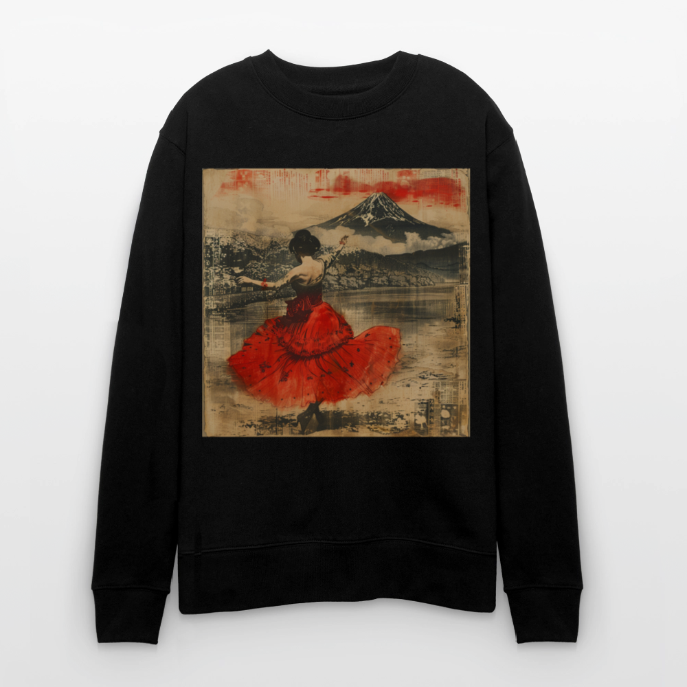 Flamenco i Solens Land, Ekologisk sweatshirt CHANGER unisex från Stanley/Stella - svart