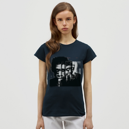 Between Breaths, T-shirt dam - marinblå