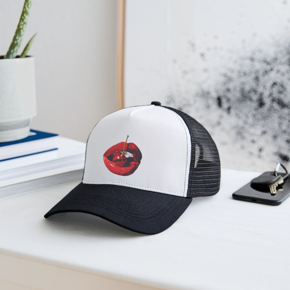 Taste of Disco, Trucker Cap - vit/svart