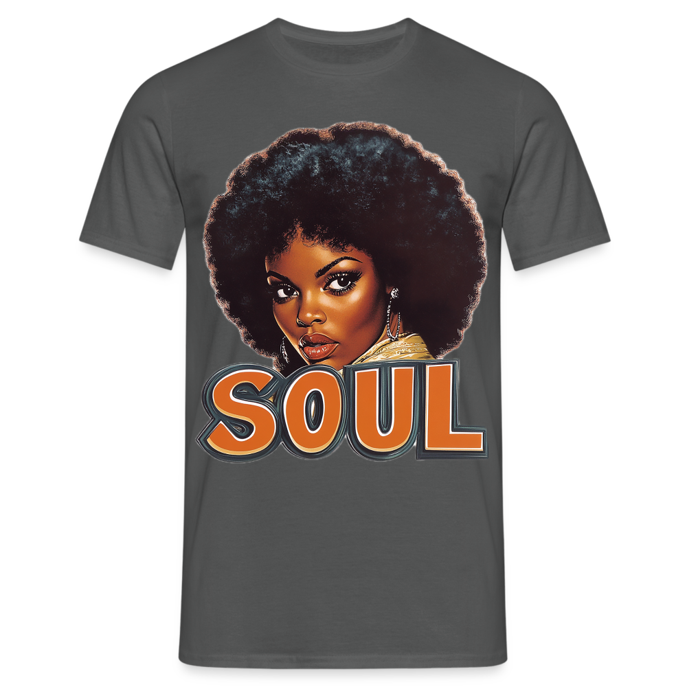 Soulful Vibes, T-shirt herr - kolgrå