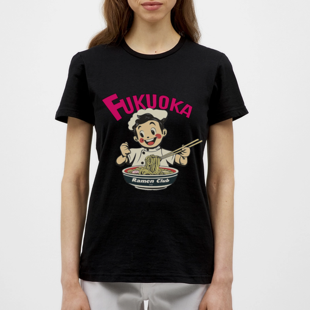 Fukuoka Ramen Club, T-shirt dam - svart