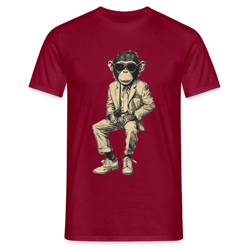 Mod Monkey, T-shirt herr - tegelröd