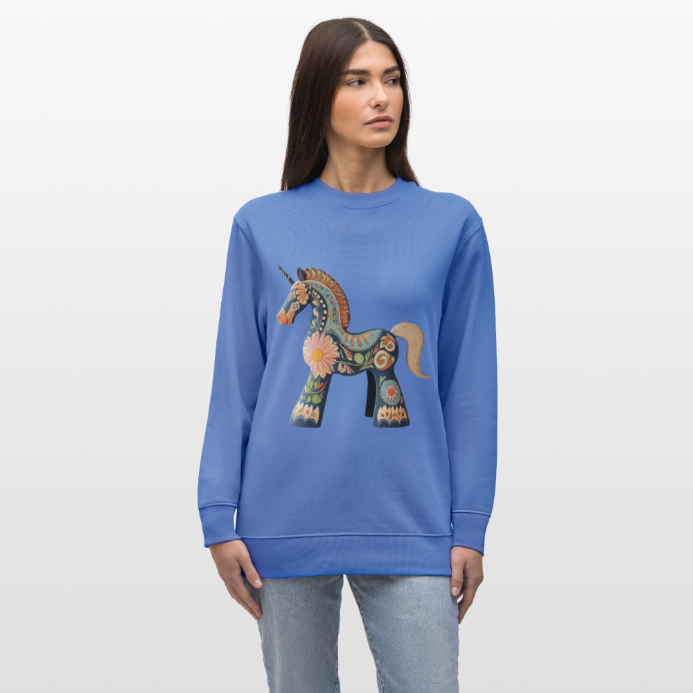 Färger av magi, Ekologisk sweatshirt CHANGER unisex från Stanley/Stella - blå