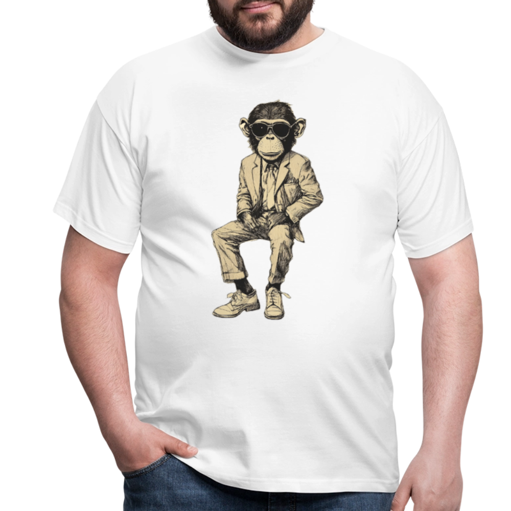 Mod Monkey, T-shirt herr - vit