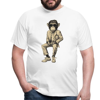 Mod Monkey, T-shirt herr - vit