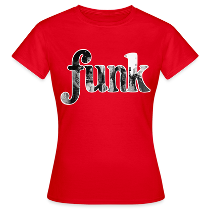 Funk Vibes, T-shirt dam - röd