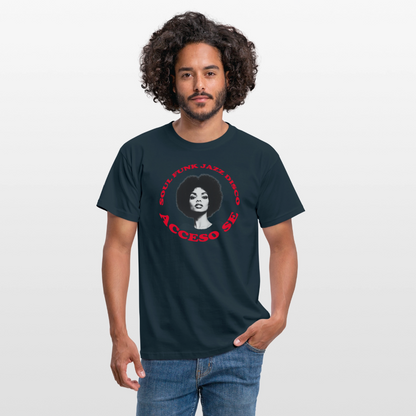 Where Music Lives – Powered by Acceso Family, T-shirt unisex - marinblå