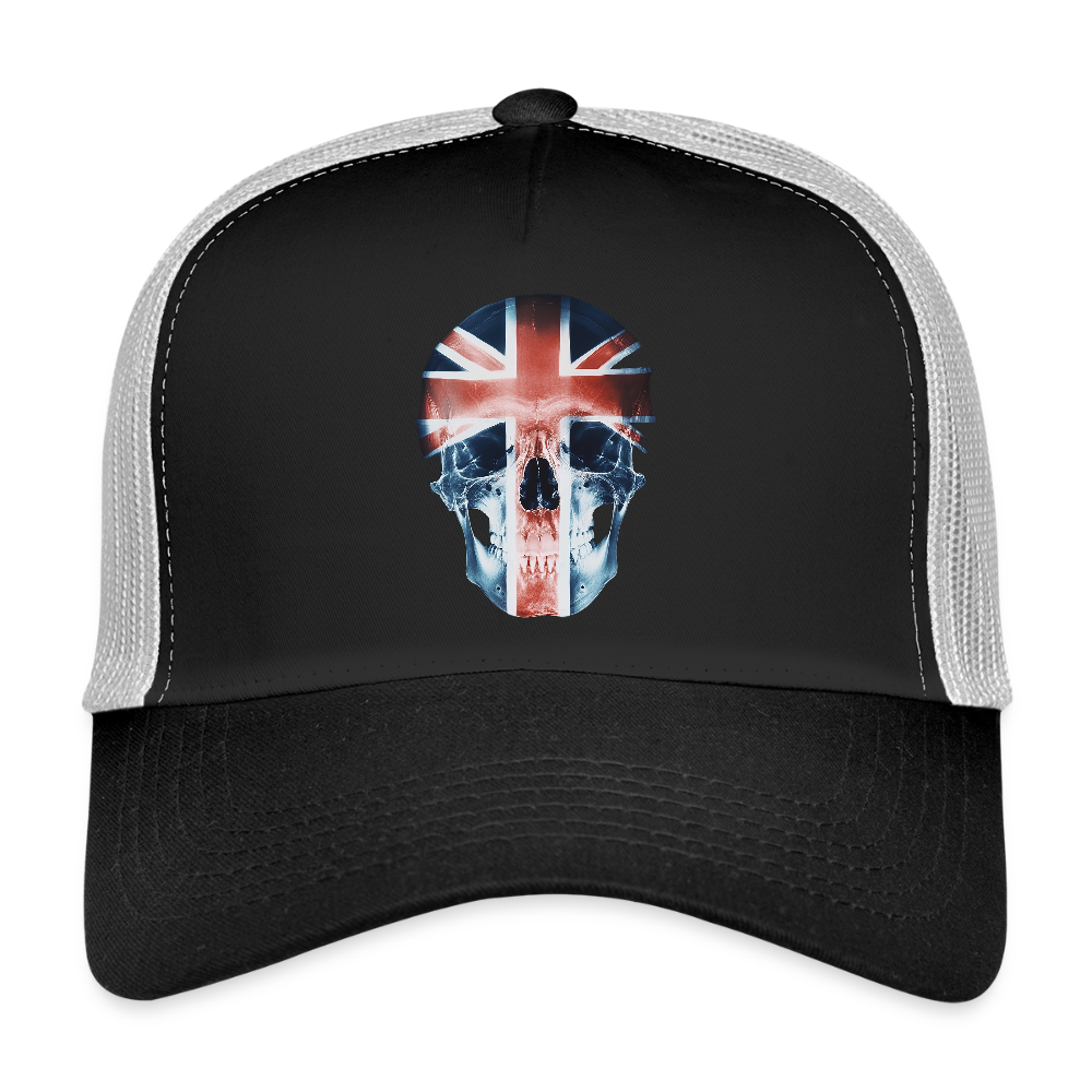 God Save the Skull, Trucker Cap - svart/stengrå