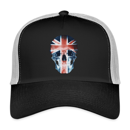 God Save the Skull, Trucker Cap - svart/stengrå
