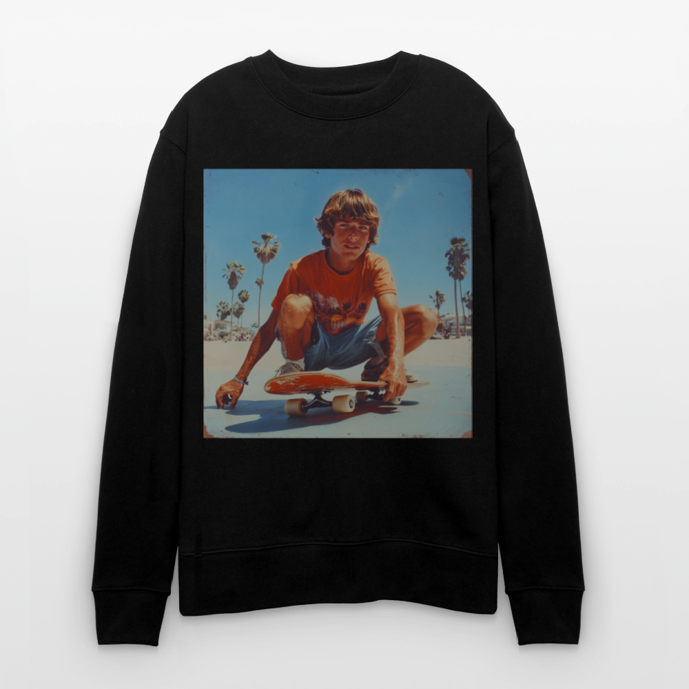 Sunset Vibes, 70s Style, Ekologisk sweatshirt CHANGER unisex från Stanley/Stella - svart