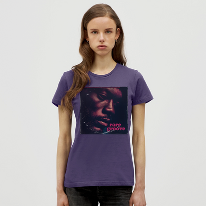 Groove Rare, T-shirt dam - mörklila