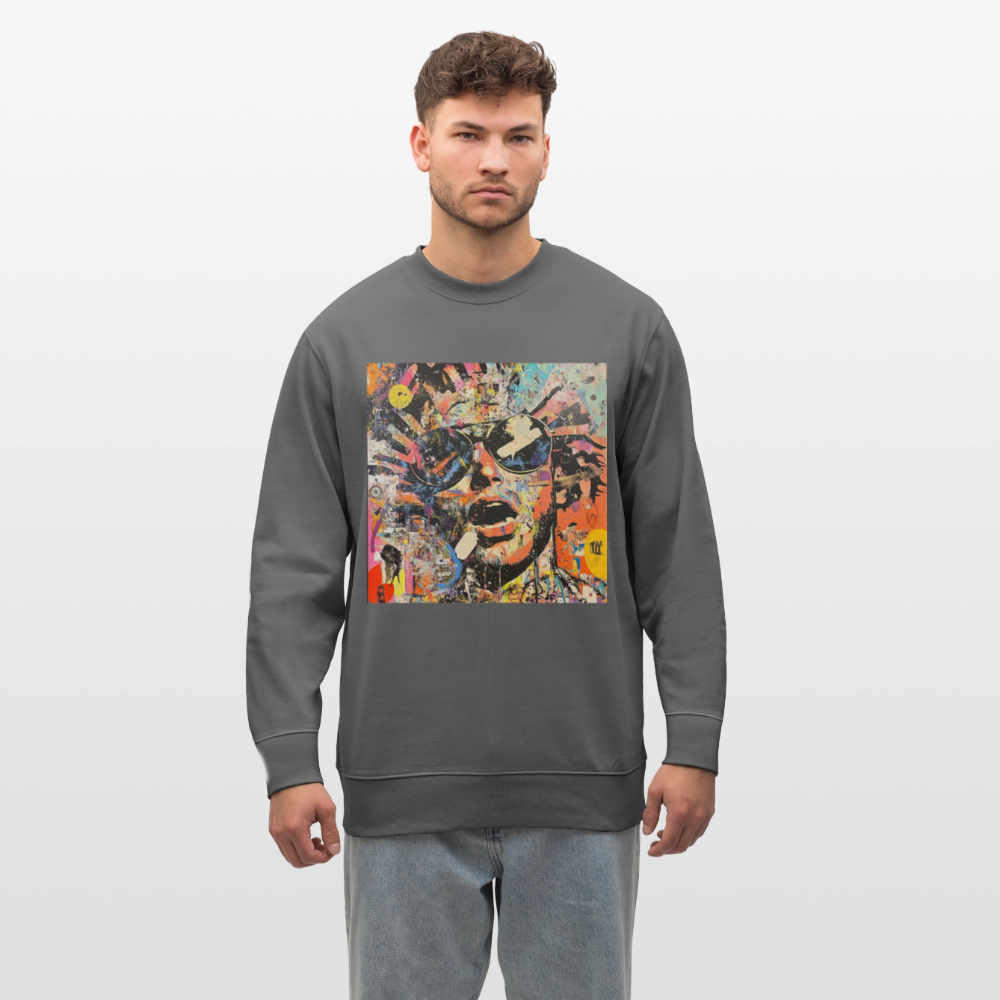 Cosmic Soul Groove, Ekologisk sweatshirt CHANGER unisex från Stanley/Stella - kolgrå