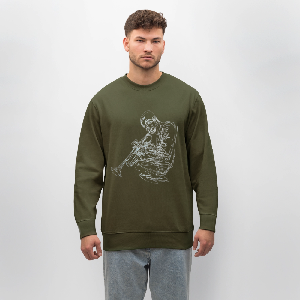Contours of Jazz, Ekologisk sweatshirt CHANGER unisex från Stanley/Stella - kaki
