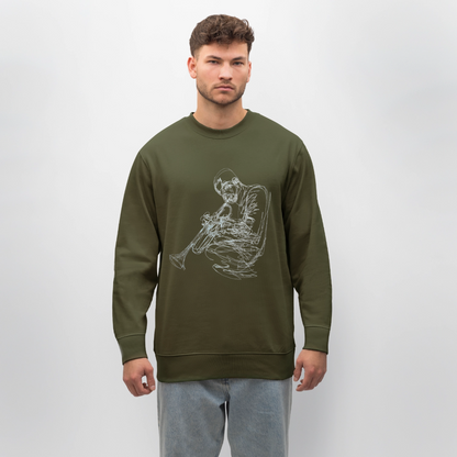 Contours of Jazz, Ekologisk sweatshirt CHANGER unisex från Stanley/Stella - kaki