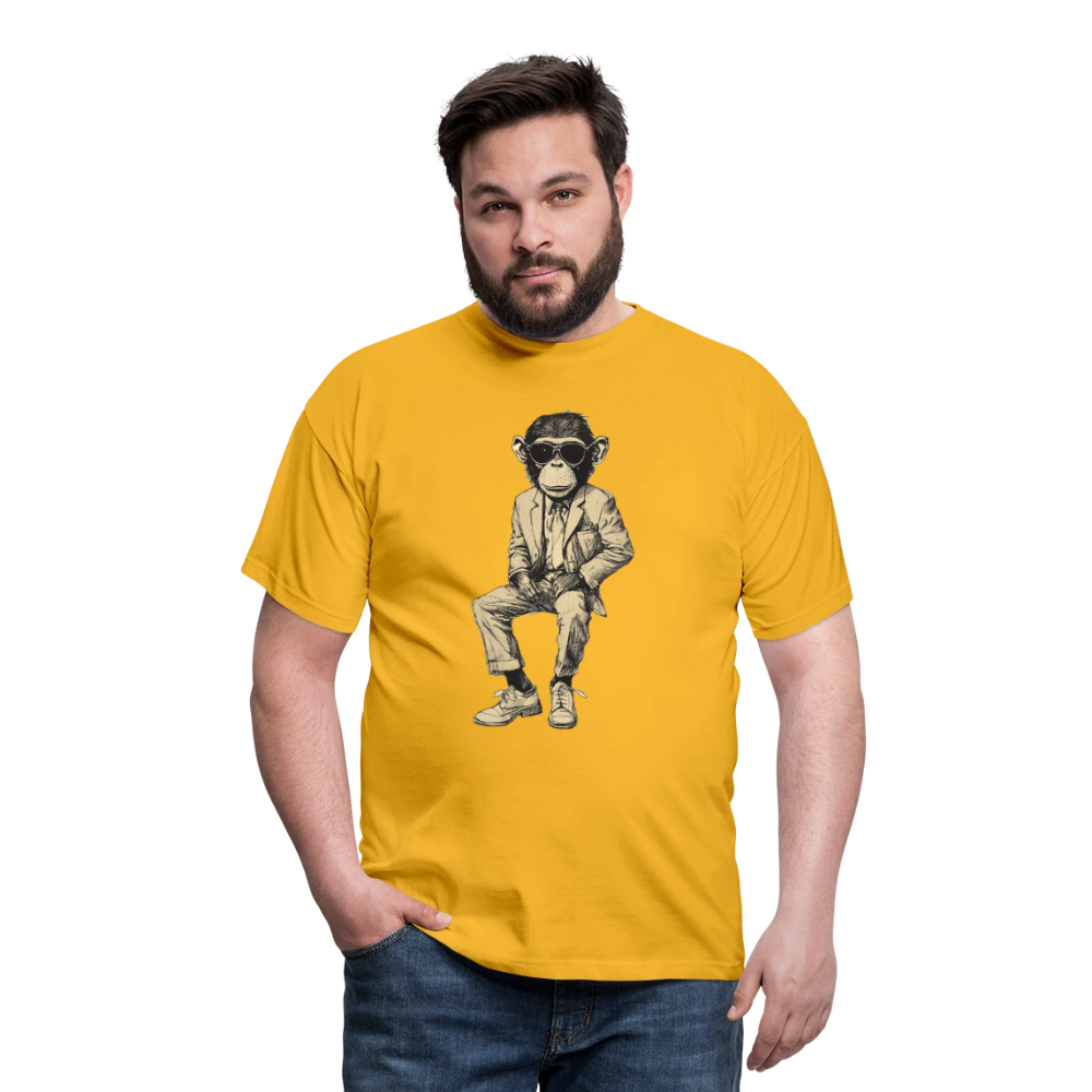 Mod Monkey, T-shirt herr - gul