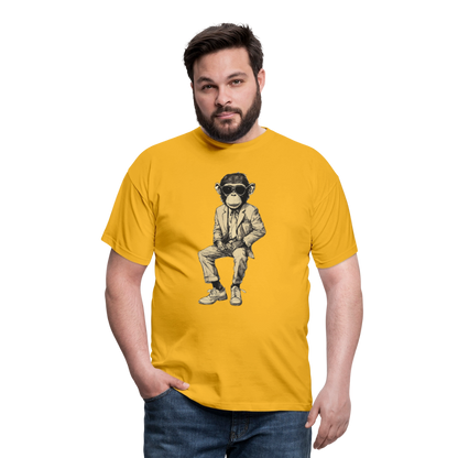 Mod Monkey, T-shirt herr - gul