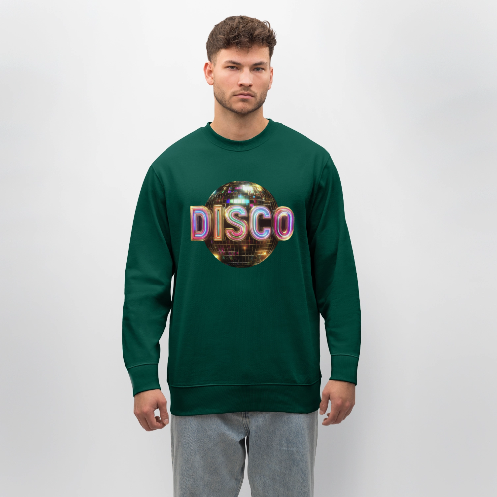 Disco Dreamscape, Ekologisk sweatshirt CHANGER unisex från Stanley/Stella - skogsgrön
