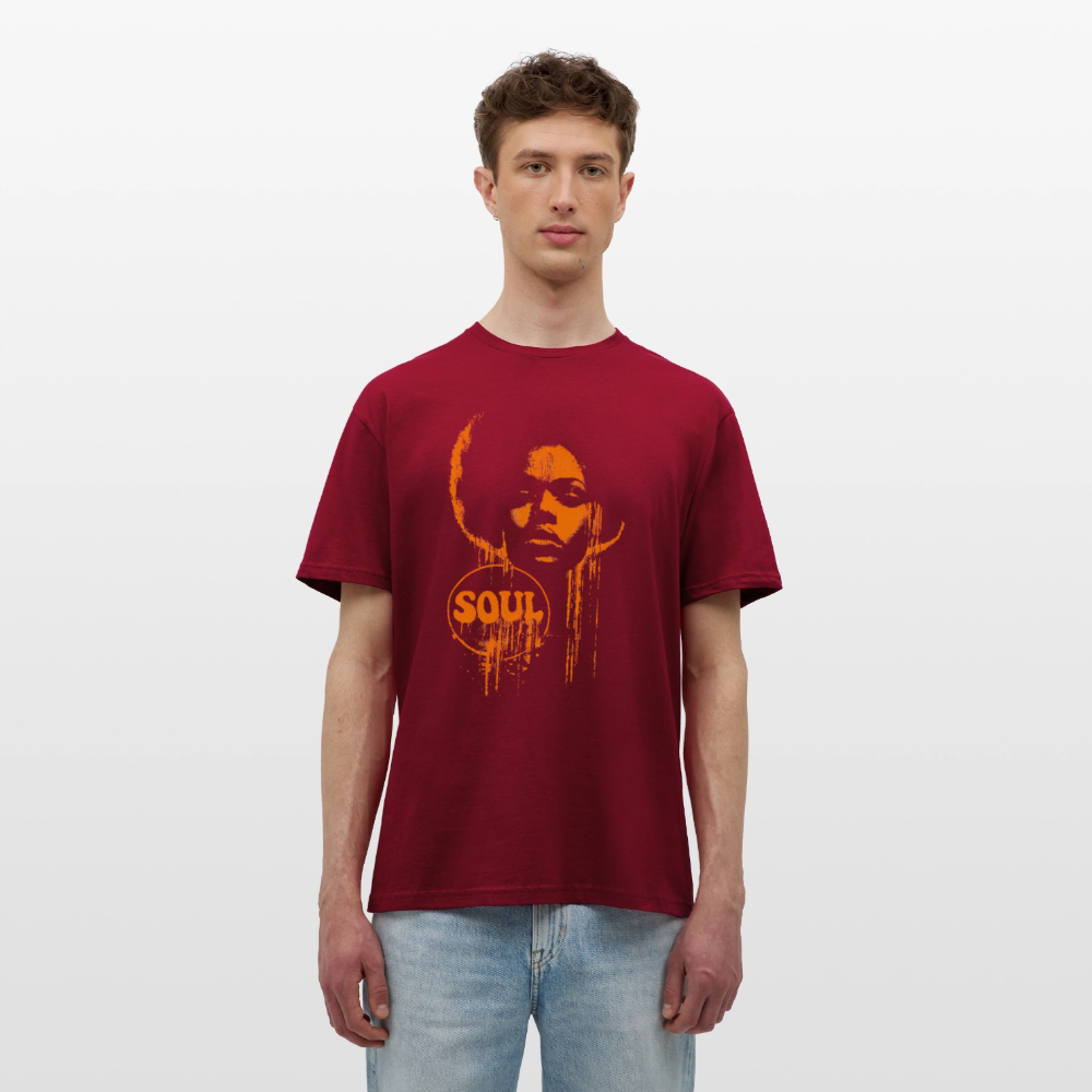 SOUL GLOW, T-shirt unisex - tegelröd