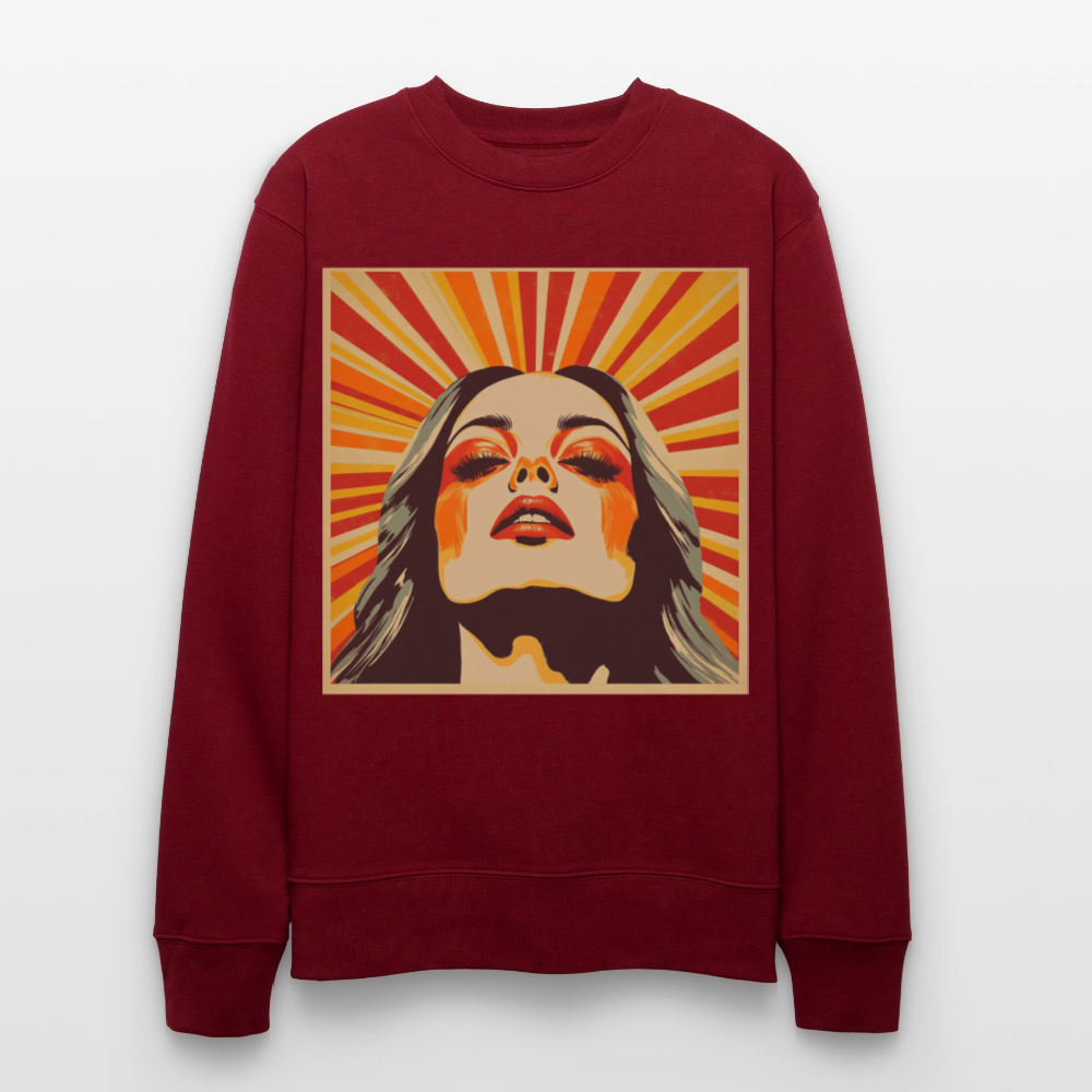 Sun Girl, Ekologisk sweatshirt CHANGER unisex från Stanley/Stella - vinröd