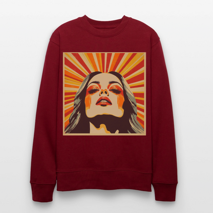 Sun Girl, Ekologisk sweatshirt CHANGER unisex från Stanley/Stella - vinröd