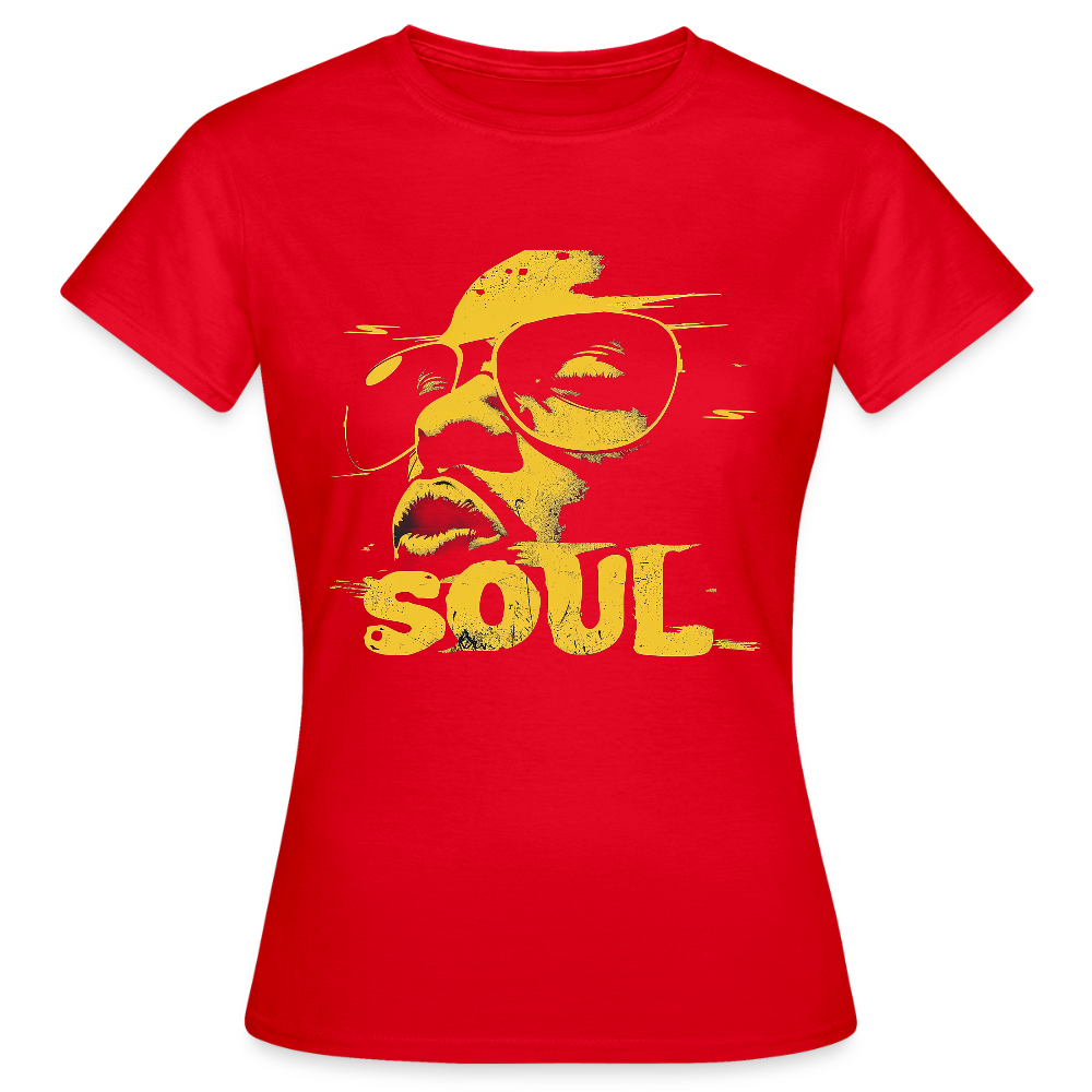 Funky Soul, T-shirt dam - röd