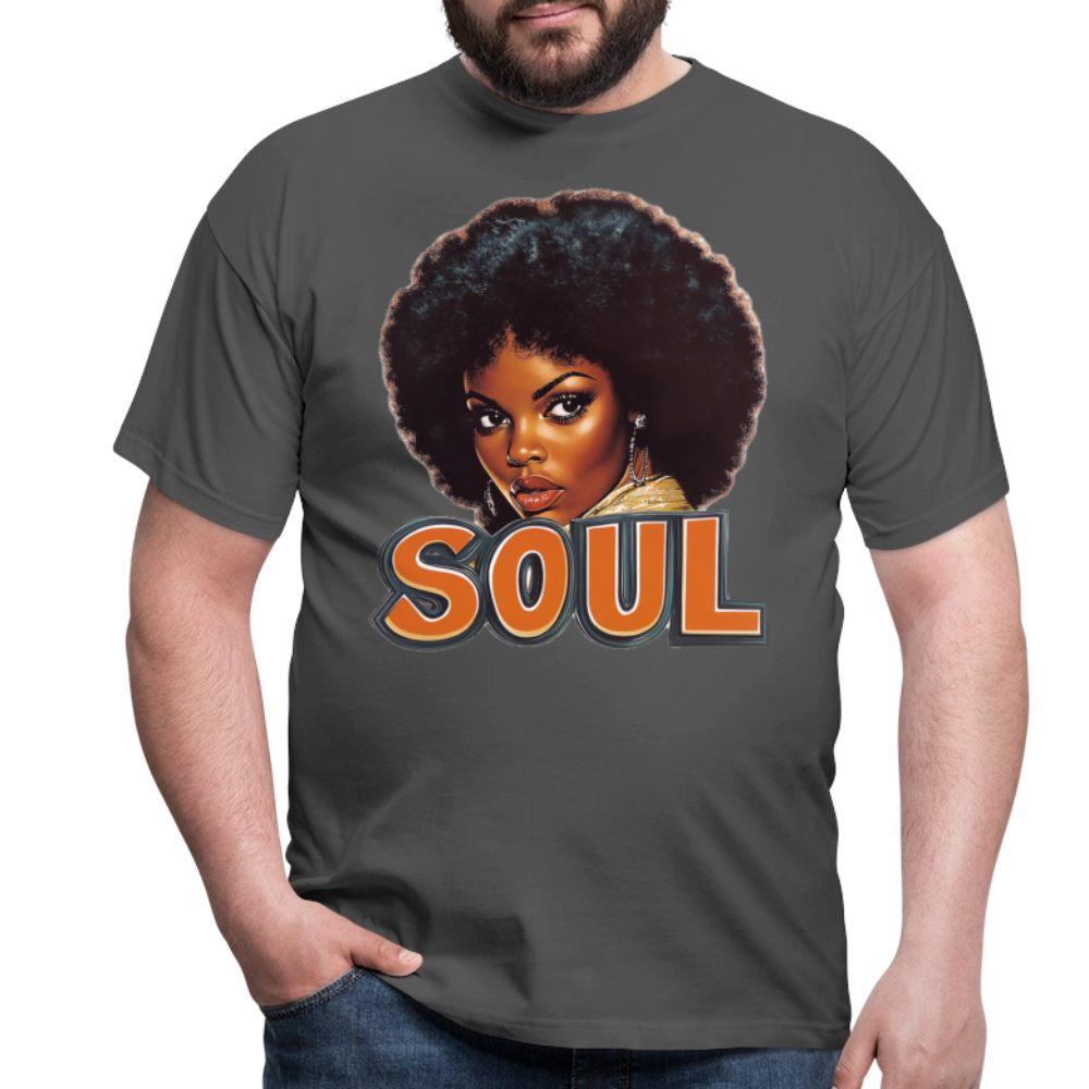 Soulful Vibes, T-shirt herr - kolgrå