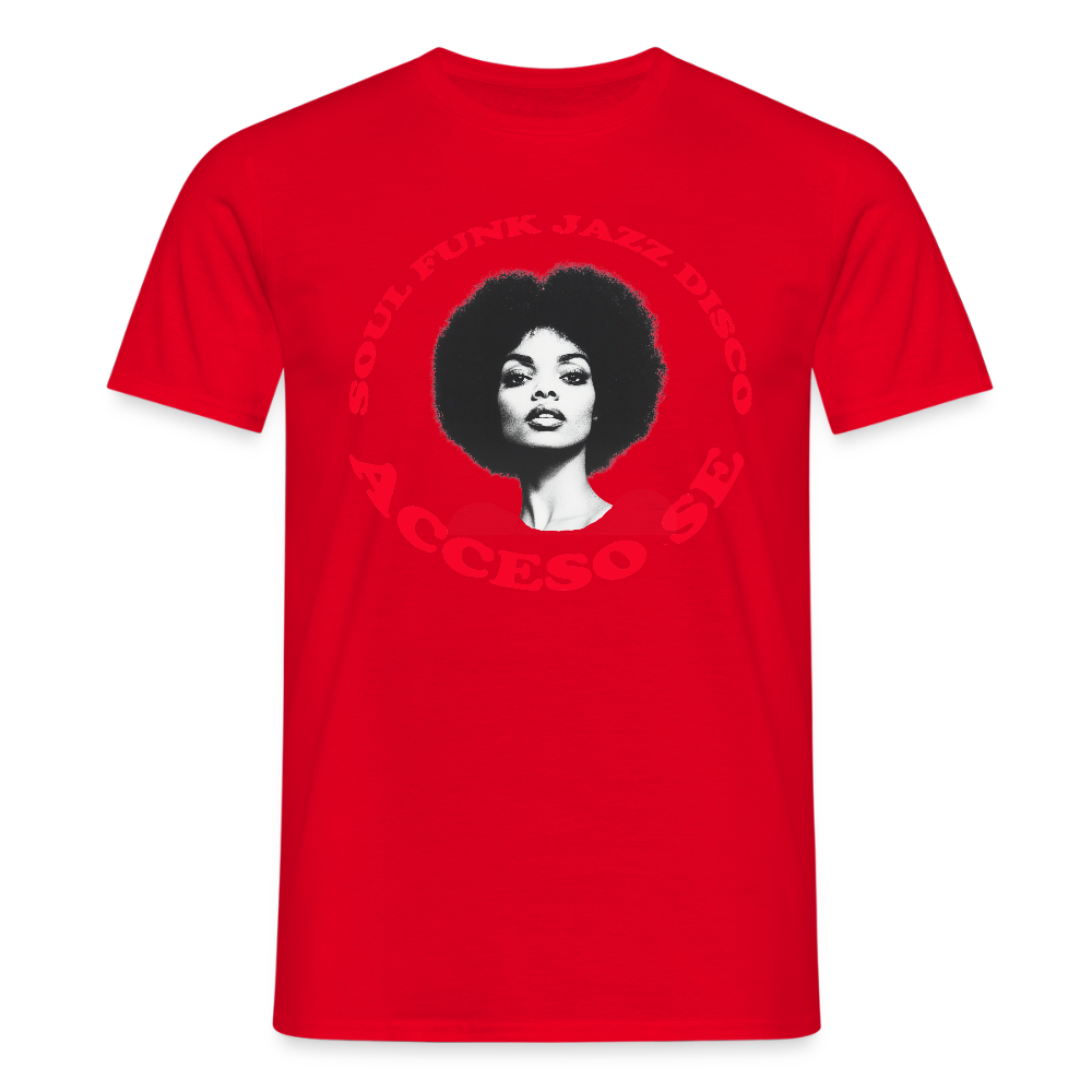 Where Music Lives – Powered by Acceso Family, T-shirt unisex - röd