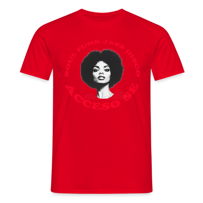 Where Music Lives – Powered by Acceso Family, T-shirt unisex - röd