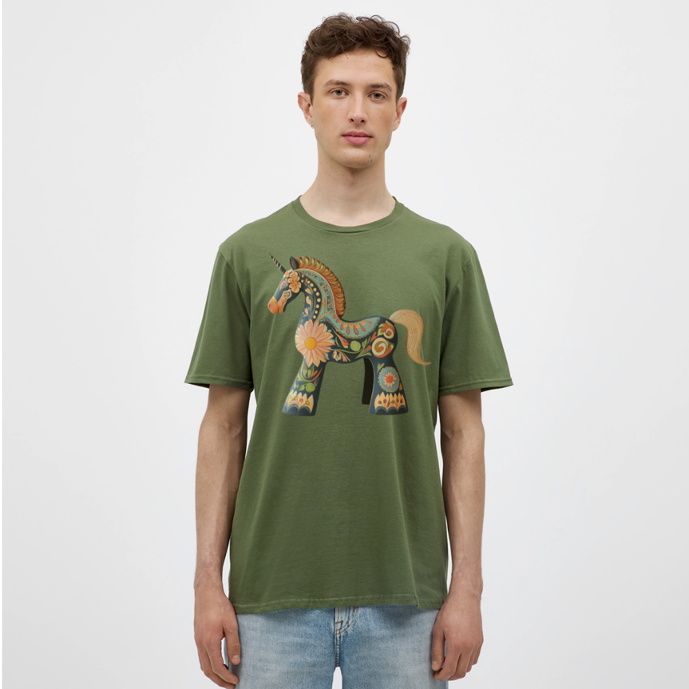 Färger av magi, T-shirt herr - Militärgrön