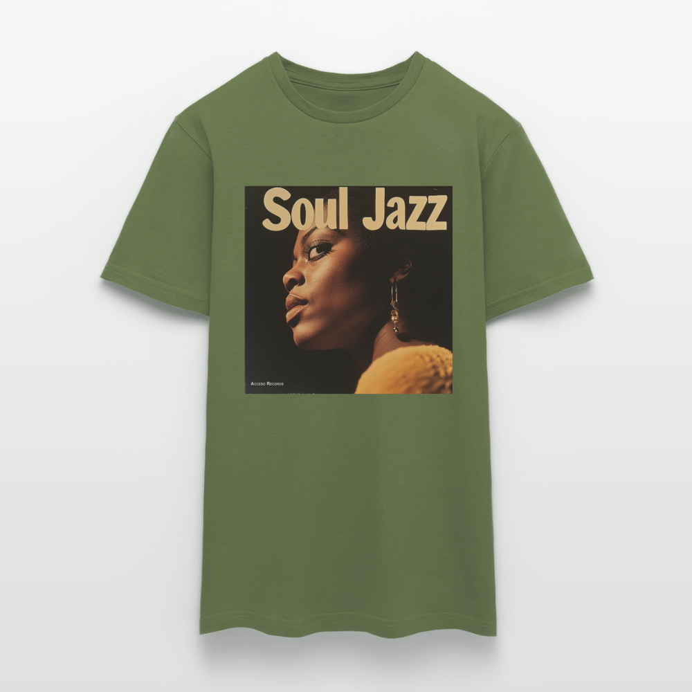 Acceso's Soul Groove: Jazz with a Beat, T-shirt herr - Militärgrön