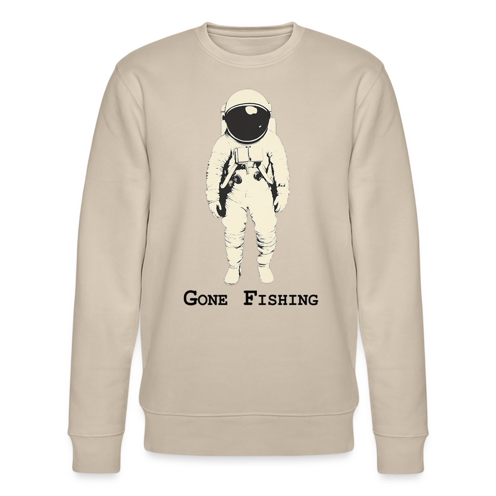 Drifting Beyond – Gone Fishing, Ekologisk sweatshirt CHANGER unisex från Stanley/Stella - beige