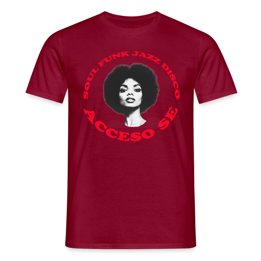 Where Music Lives – Powered by Acceso Family, T-shirt unisex - tegelröd