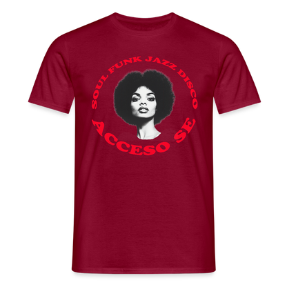 Where Music Lives – Powered by Acceso Family, T-shirt unisex - tegelröd