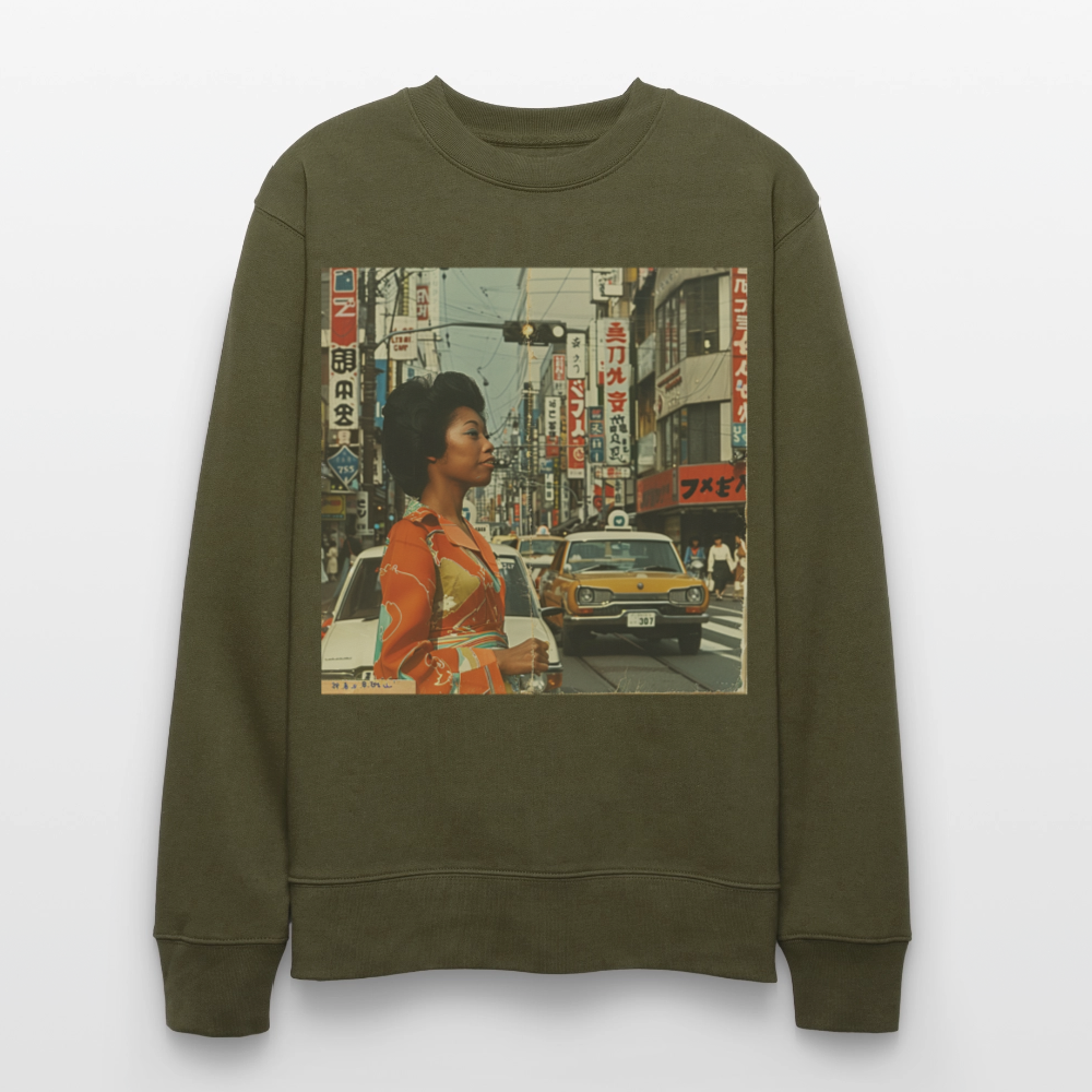 Yumi Sakamoto, Ekologisk sweatshirt CHANGER unisex från Stanley/Stella - kaki