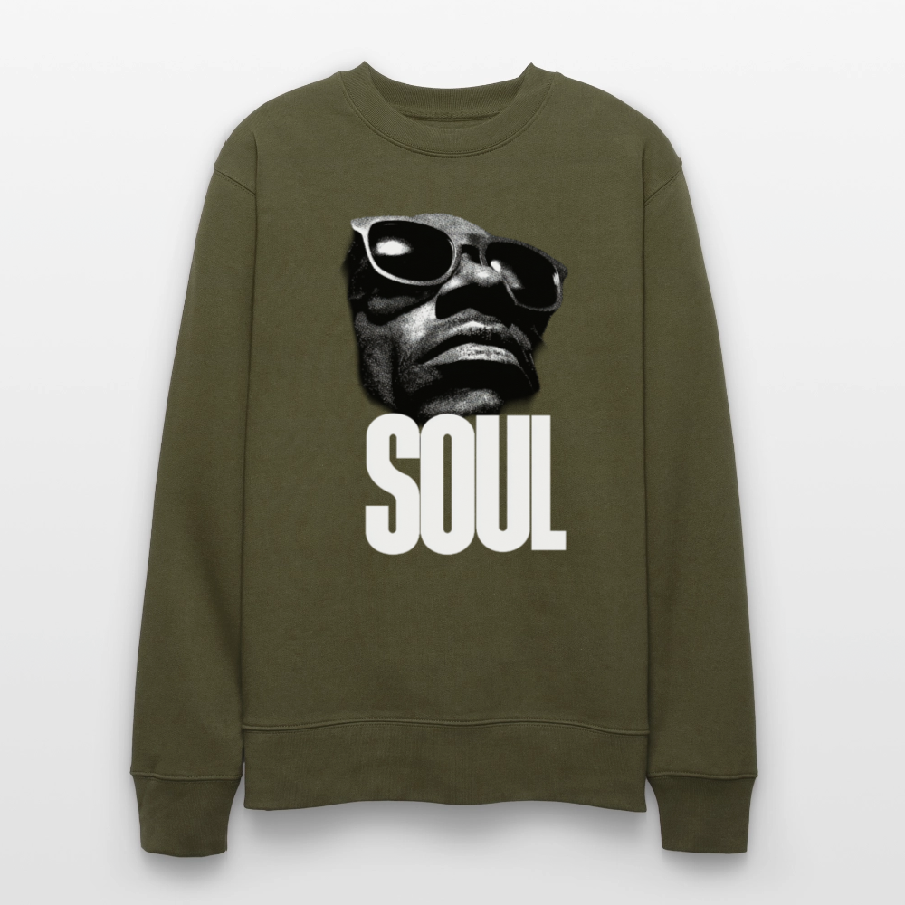 Soul Frequency, Ekologisk sweatshirt CHANGER unisex från Stanley/Stella - kaki
