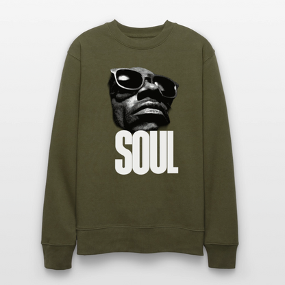 Soul Frequency, Ekologisk sweatshirt CHANGER unisex från Stanley/Stella - kaki