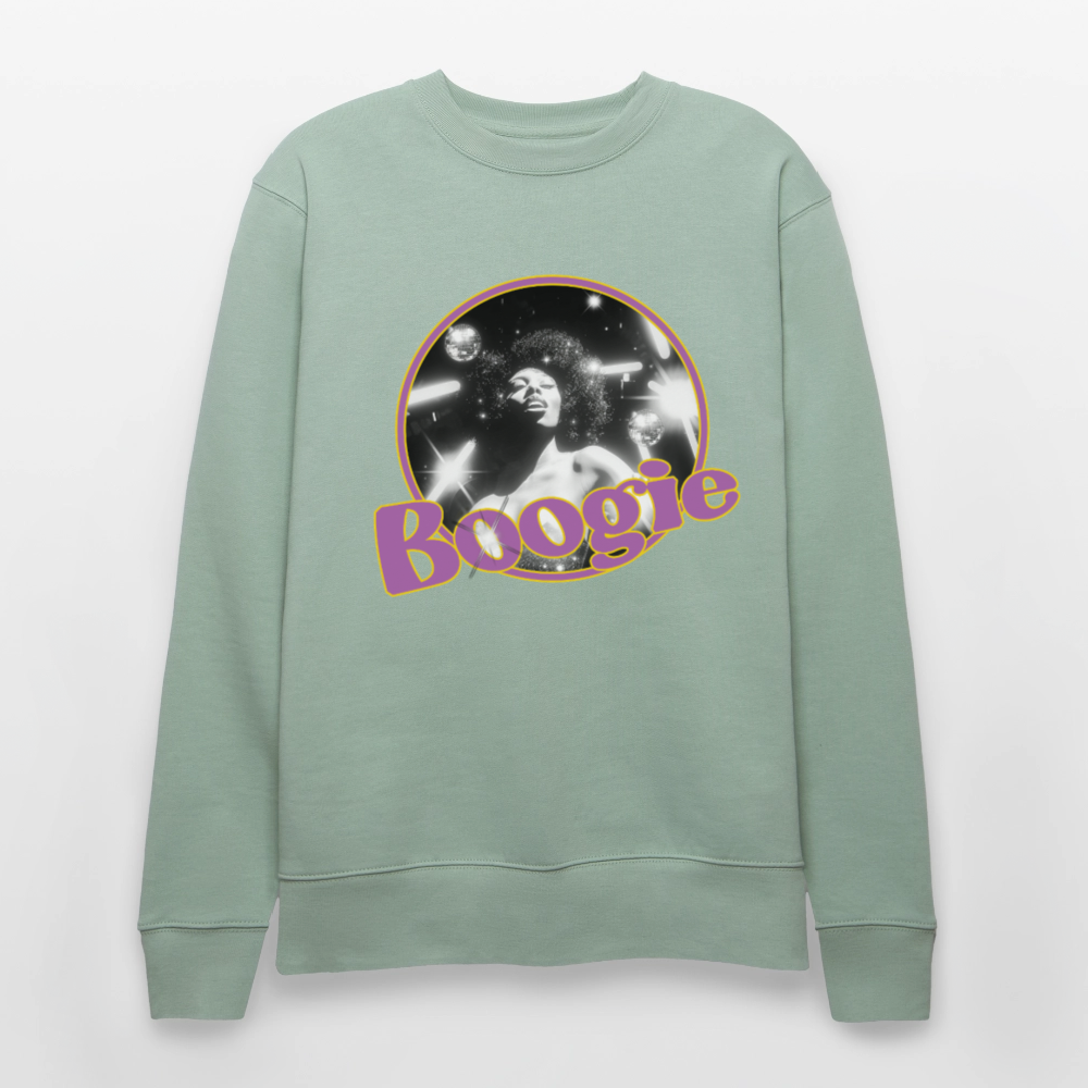 Electric Groove, Ekologisk sweatshirt CHANGER unisex från Stanley/Stella - ljus grågrön