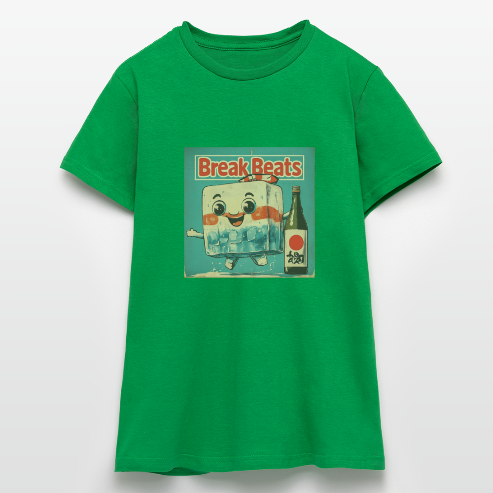 Nippon Break Beats, T-shirt dam - kellygrön