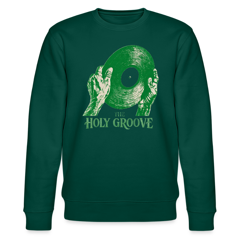 The Holy Groove, Ekologisk sweatshirt CHANGER unisex från Stanley/Stella - skogsgrön