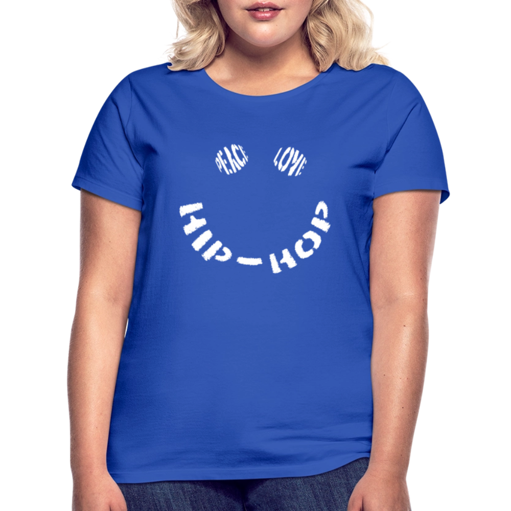 Peace, Love & Hip-Hop, T-shirt dam - royalblå