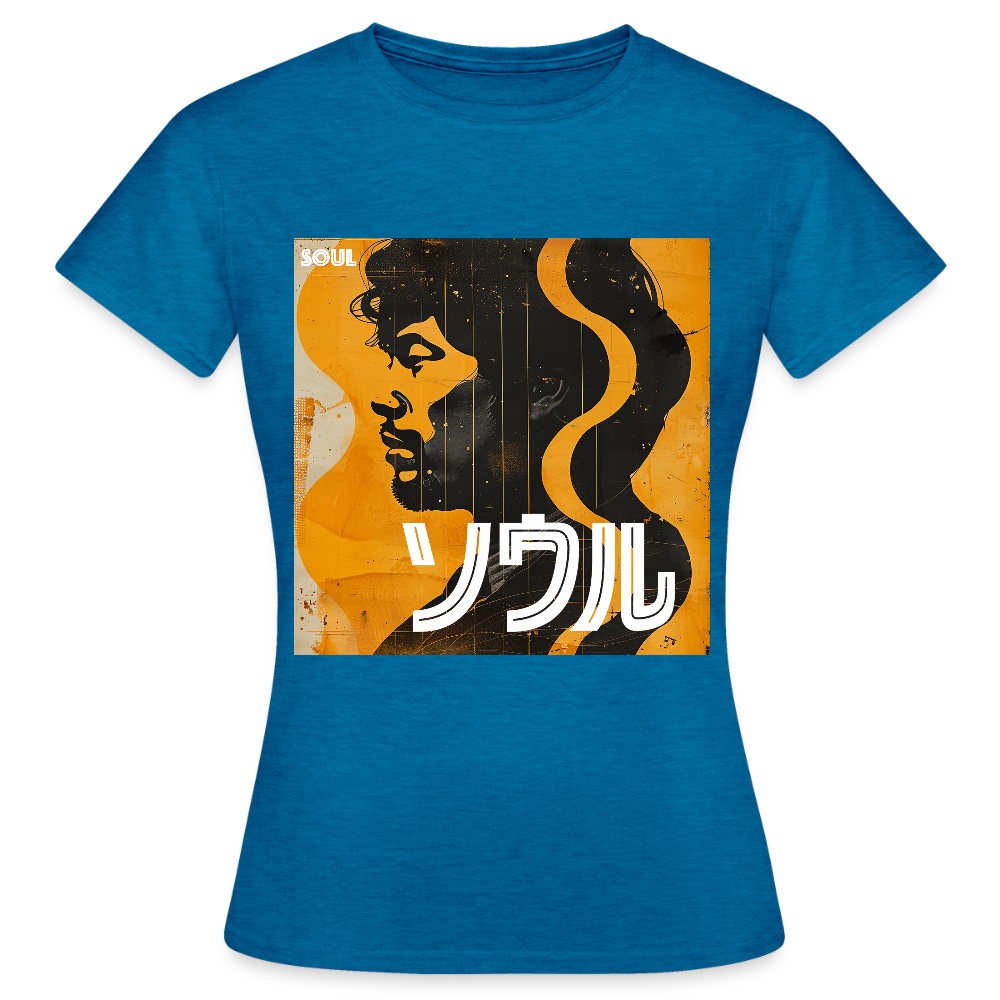 Nippon Grooves, T-shirt dam - antikblå safirljung
