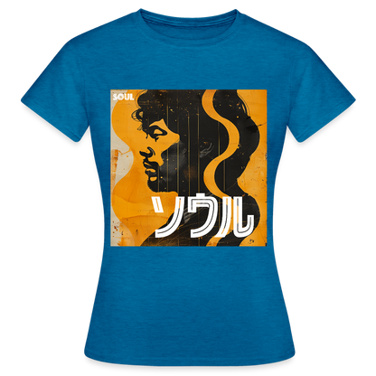 Nippon Grooves, T-shirt dam - antikblå safirljung
