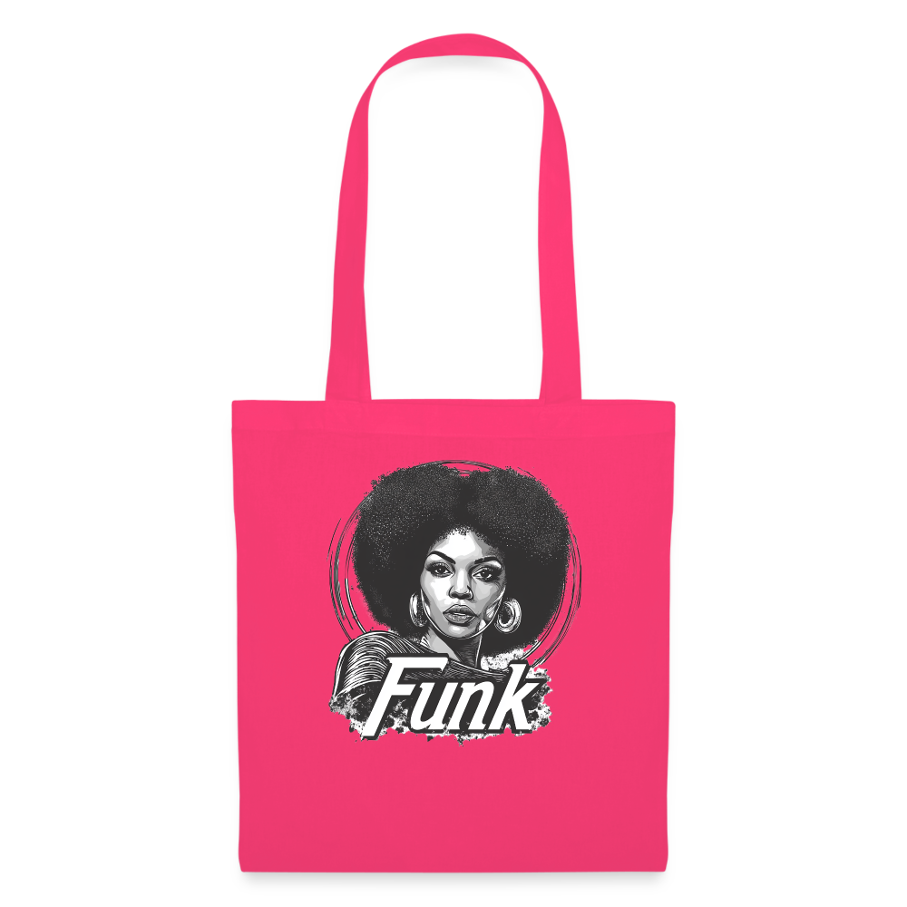 Funk Queen: Power in Motion, (transparent bakgrund) Tygväska - azalea