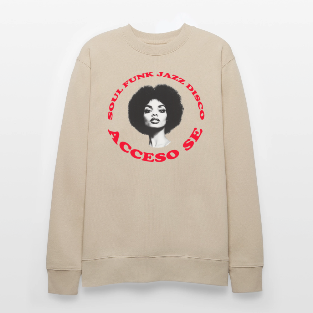 Where Music Lives – Powered by Acceso Family, Ekologisk sweatshirt CHANGER unisex från Stanley/Stella - beige