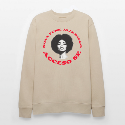 Where Music Lives – Powered by Acceso Family, Ekologisk sweatshirt CHANGER unisex från Stanley/Stella - beige