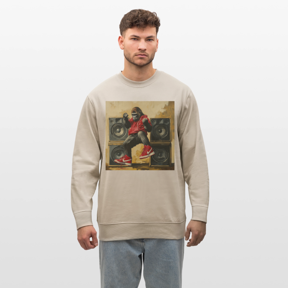 Stora Steg och Tunga Beats, Ekologisk sweatshirt CHANGER unisex från Stanley/Stella - beige