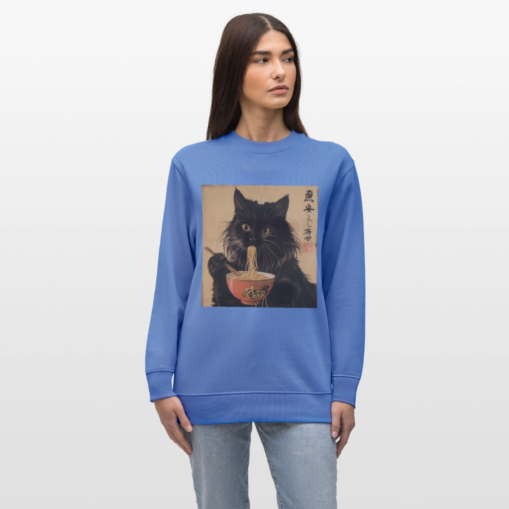 Kejsarens Katt och Ramens Hemlighet, Ekologisk sweatshirt CHANGER unisex från Stanley/Stella - blå